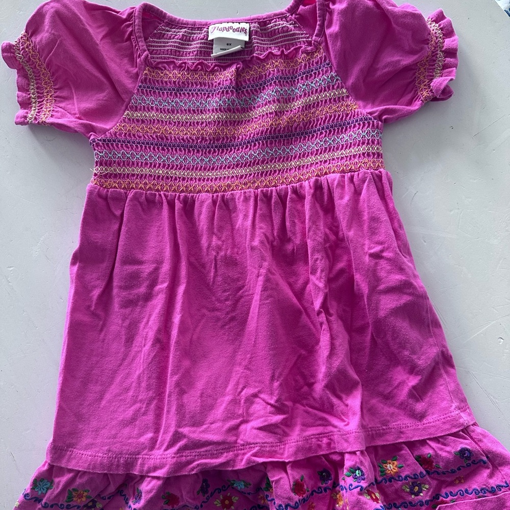 Flapdoodles Pink Casual Kids Dress